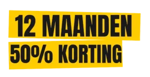 12 Maanden 50% korting